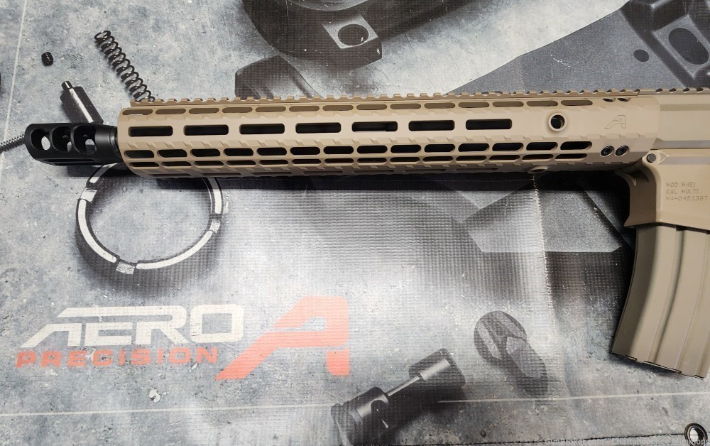 Aero Precision M4 and BCA Side Charging 50 Beowulf 16" Rifle FDE-img-8