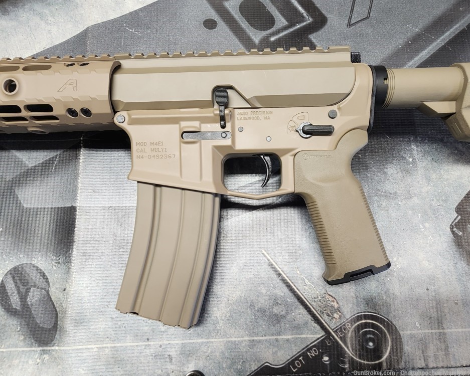 Aero Precision M4 and BCA Side Charging 50 Beowulf 16" Rifle FDE-img-6