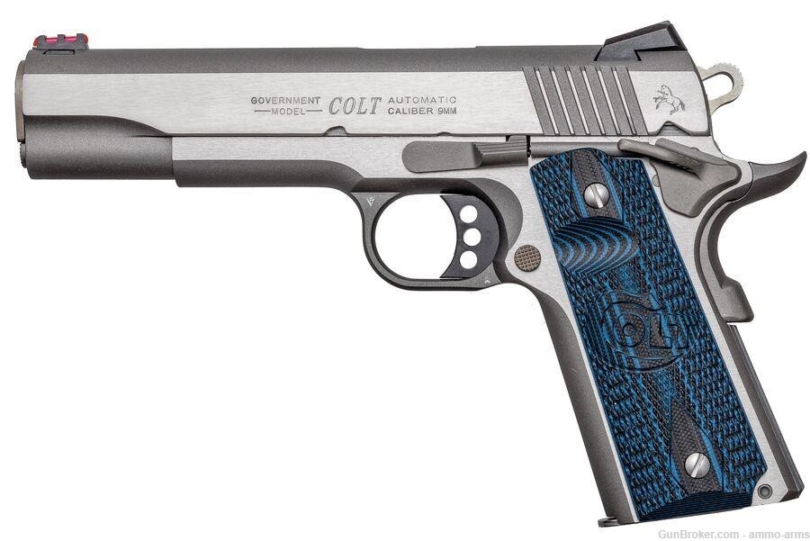 Colt 1911 Stainless Government Competition 9mm Luger 5" 9 Rounds O1072CCS-img-2