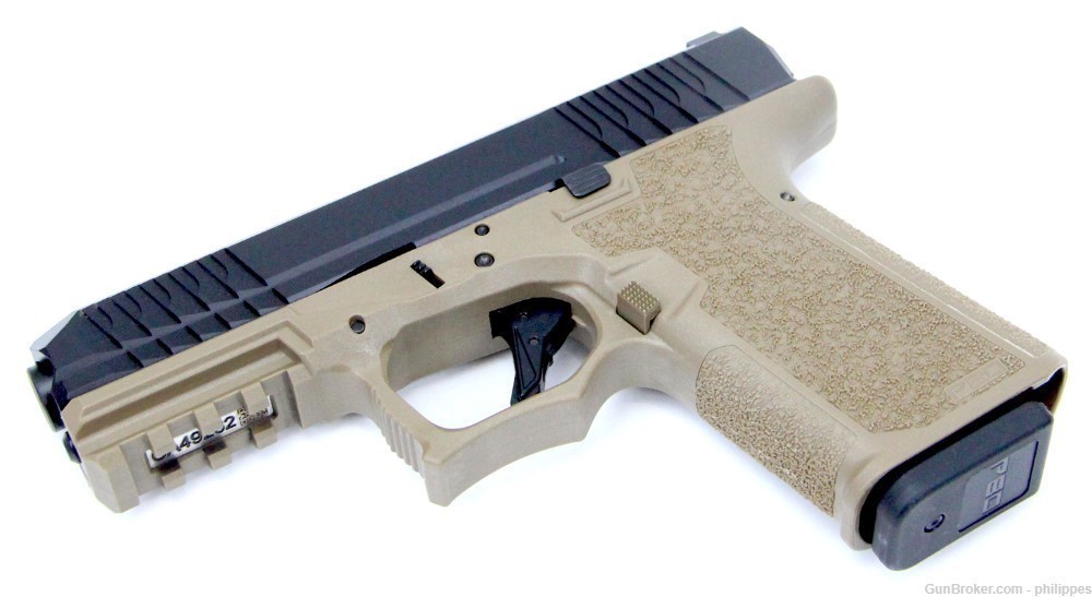 P80 PFC9 in FDE 9mm 15RD - Polymer 80 Complete Pistol Series-img-2