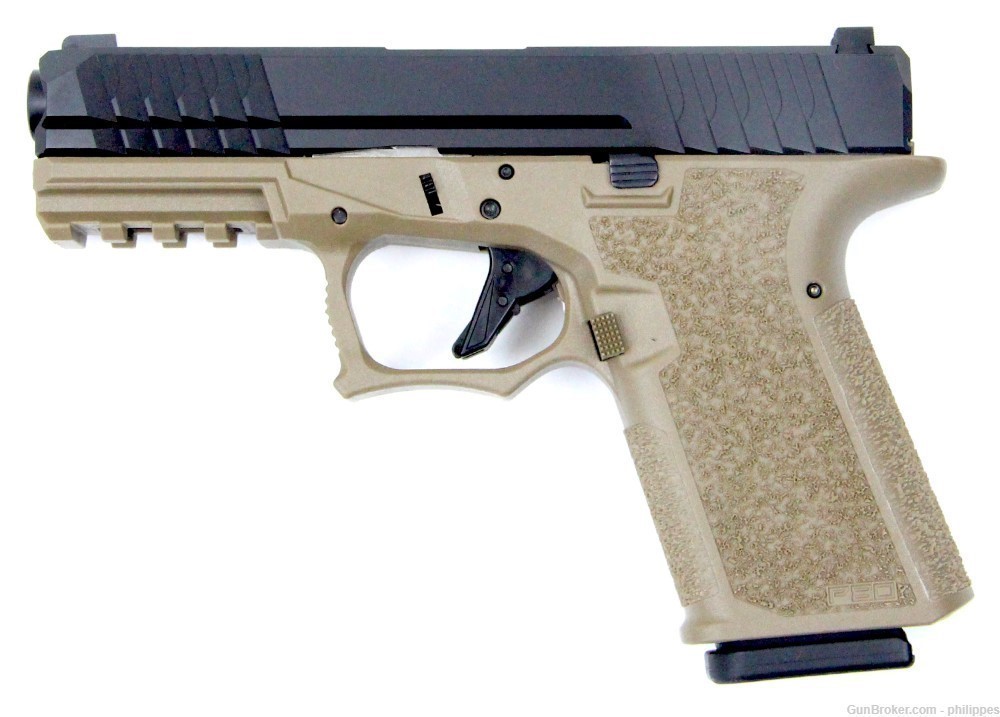 P80 PFC9 in FDE 9mm 15RD - Polymer 80 Complete Pistol Series-img-1