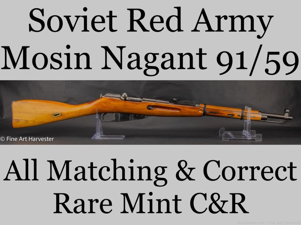 Mosin Nagant M1891/59 Rear Mosin-Nagant M91 91/59 1891 91 Rifle Soviet C&R-img-0