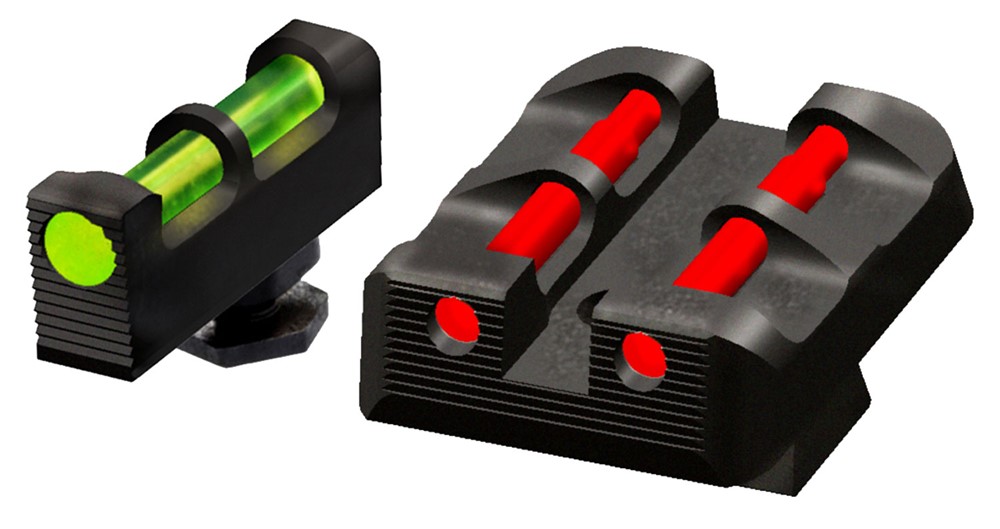 HiViz Target Sight Set Interchangeable Fiber Optic LitePipe Green, Red, Whi-img-0