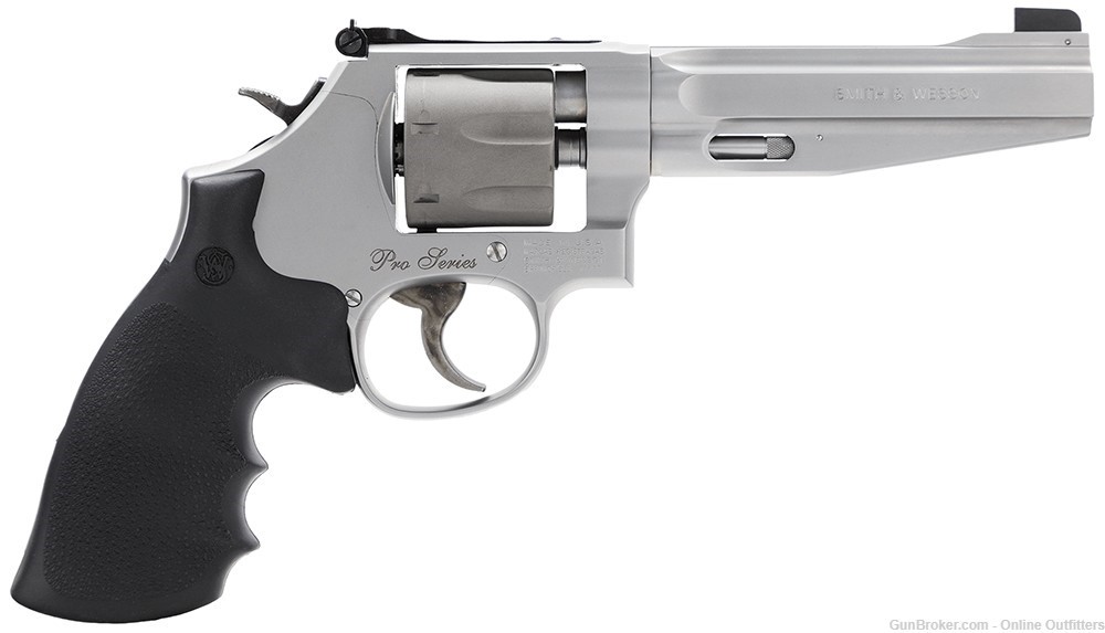 Smith & Wesson 986 PC Pro 9mm 5" 7rd Stainless SA/DA Revolver S&W 178055-img-0