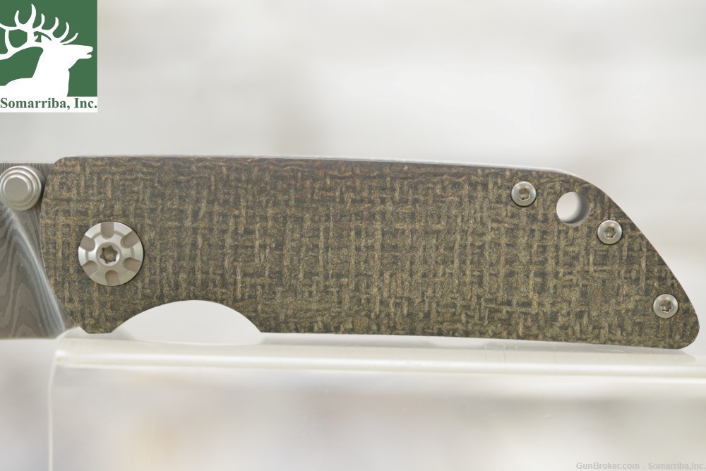 BOKER KNIFE 110662DAM M4 SHERMAN DAMASCUS 3.03" BLADE-img-1