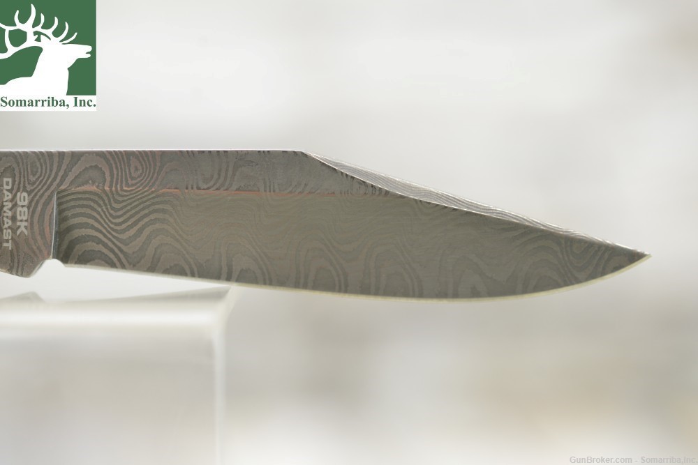 BOKER KNIFE 110715DAM 98K DAMASCUS 3.31" BLADE, 80 LAYER DAMASCUS STEEL -img-5