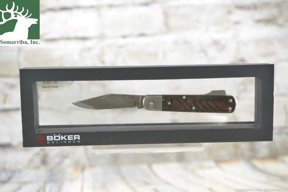 BOKER KNIFE 110715DAM 98K DAMASCUS 3.31" BLADE, 80 LAYER DAMASCUS STEEL -img-7