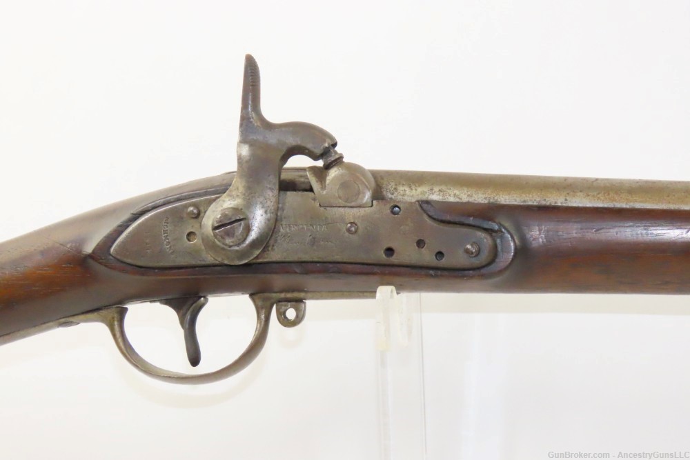 Antique CIVIL WAR Rare VIRGINIA MANUFACTORY Conversion CONFEDERATE Musket  -img-3