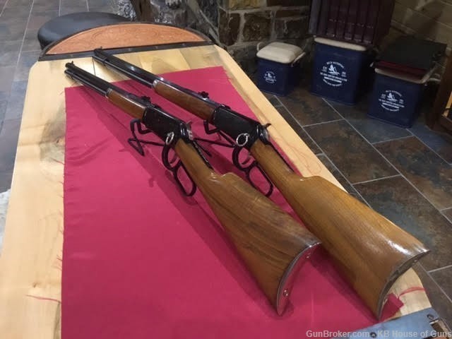 WINCHESTER BUFFALO BILL RIFLE & CARBINE W/ CONSECUTIVELY SERIAL NUMBERED-img-0