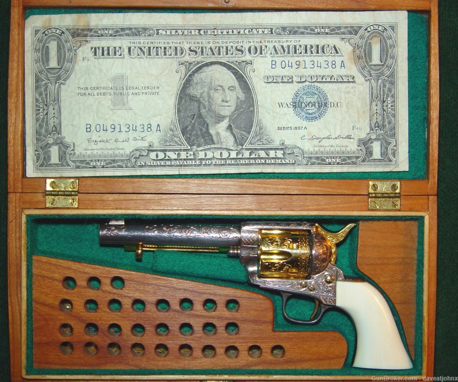 Gorgeous Cased 1872 Colt Single Action Army Miniature-img-1