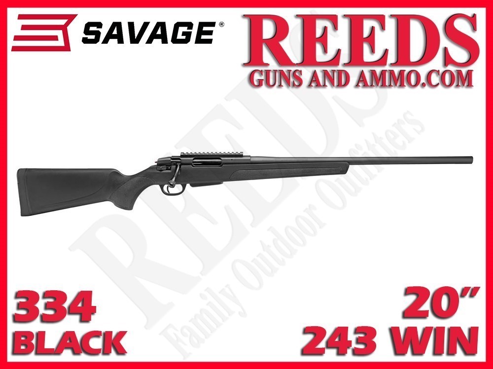 Savage Stevens 334 Synthetic Black 243 Win 20in 18824-img-0