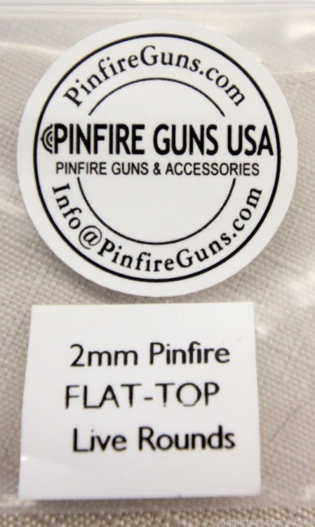 Pinfire Guns USA Chicago Palm Pistol 2mm w Ammo Target & Blanks-img-4