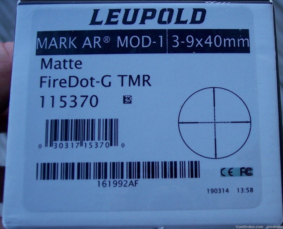 Leupold Mark AR Mod 1 3-9x40mm Tactical FireDot Scope NOS 115370-img-10