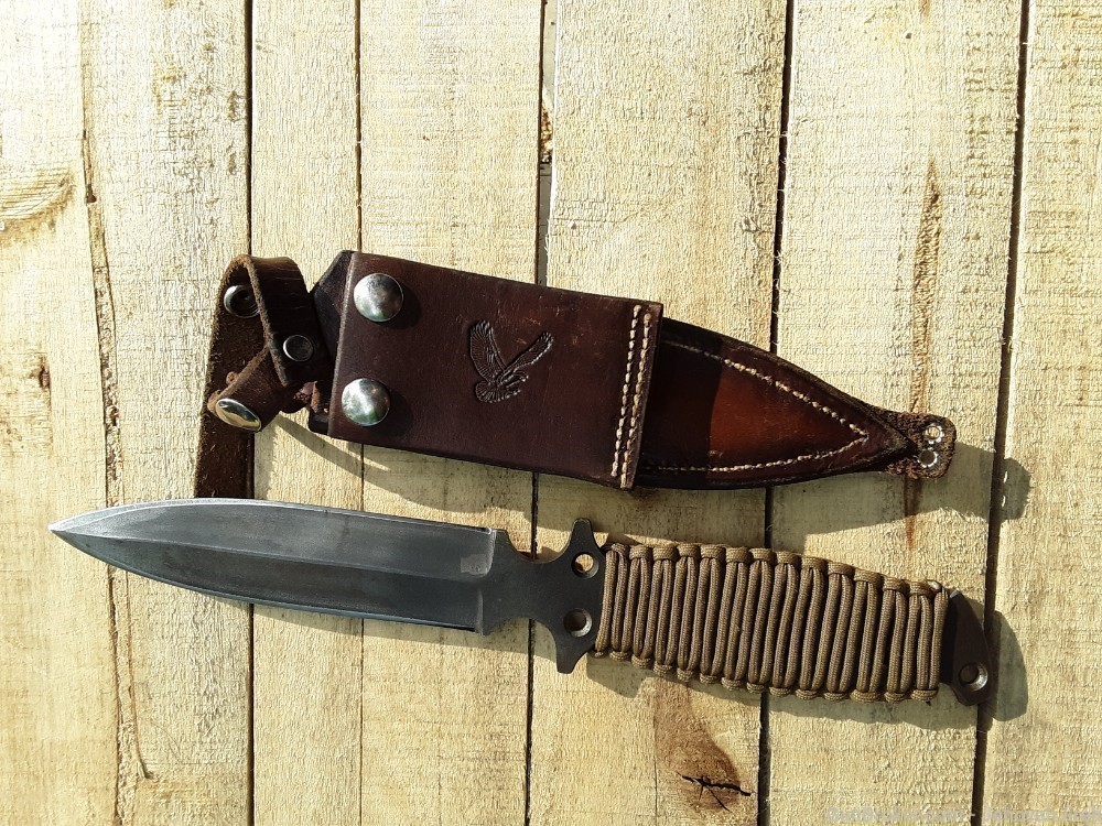 Vintage spear/combat/survival knife custom heavy duty by Harley Bristol TN-img-16
