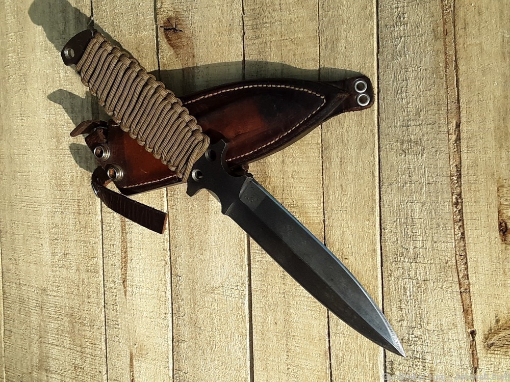 Vintage spear/combat/survival knife custom heavy duty by Harley Bristol TN-img-21