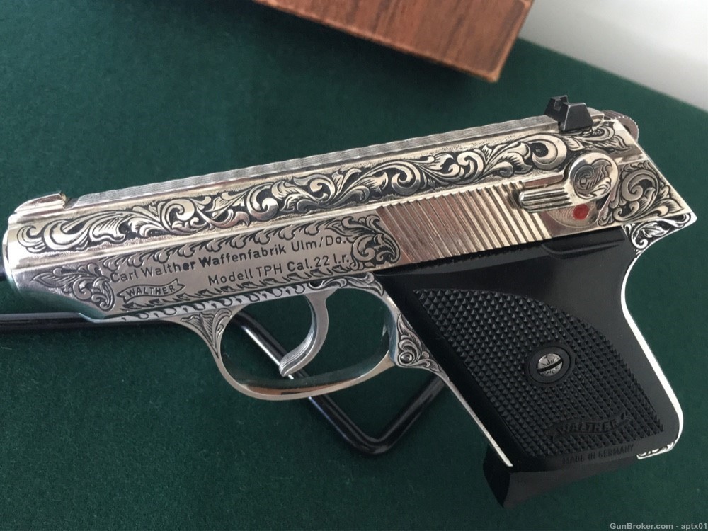 Walther TPH 22lr Factory Scroll Engraved Nickel - Very Collectable!-img-10