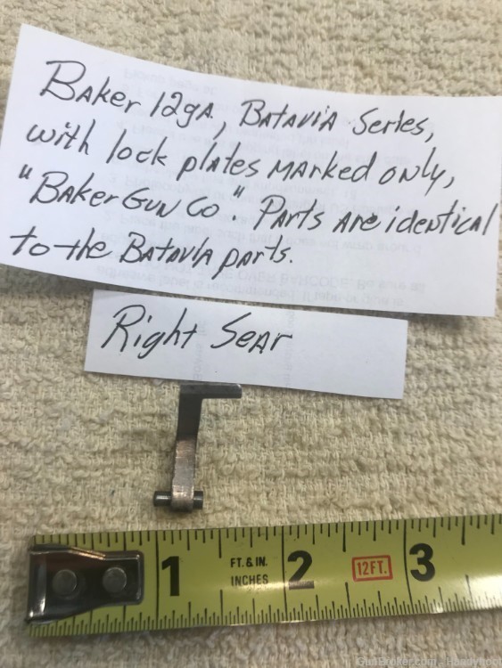 Baker Batavia Right Sear, 12 or 16 gauge.-img-1
