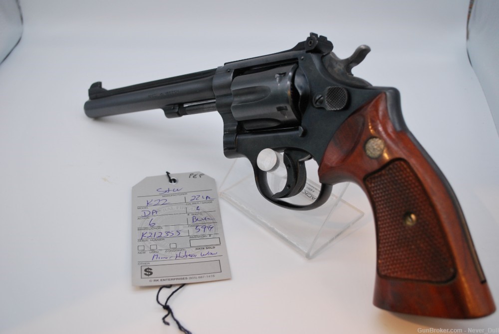 S&W Model K-22 Beautiful 6" Revolver You Can't Beat A Classic!-img-0