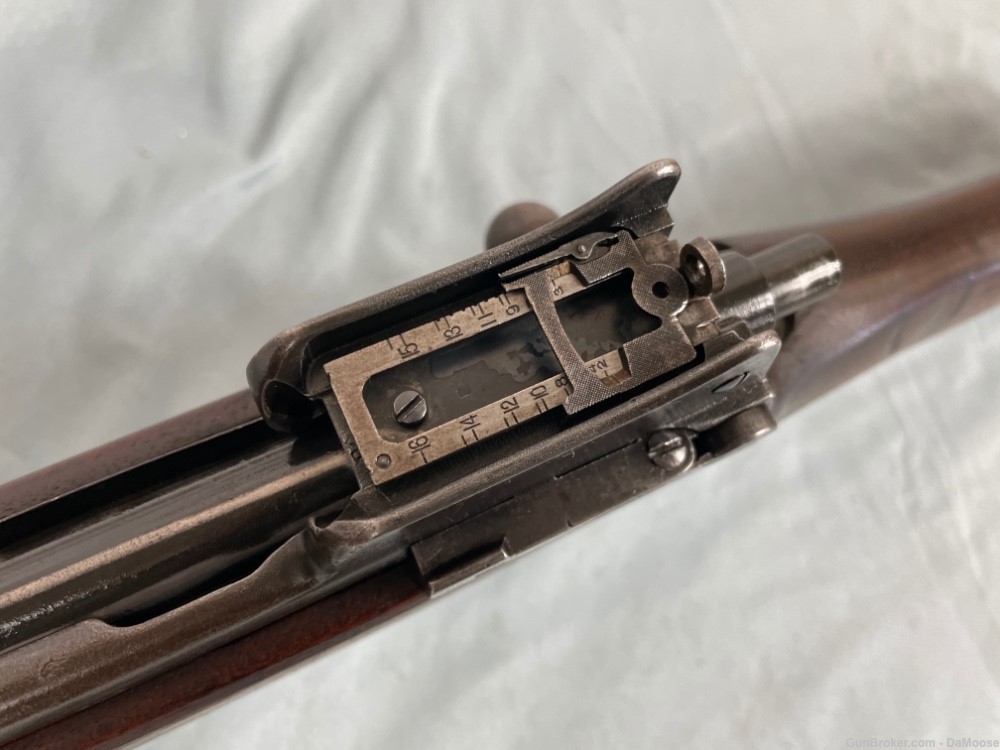 US Eddystone Military 30-06 Model 1917 + Bayonet + Scabbard Oct 1918 WOW! -img-27