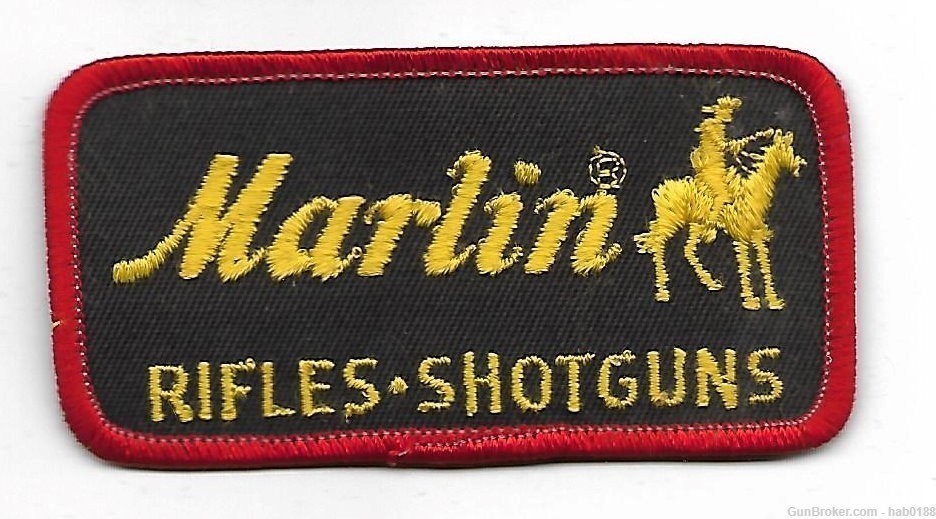 Marlin Firearms Rifles - Shotguns Red Brown & Yellow Patch-img-0