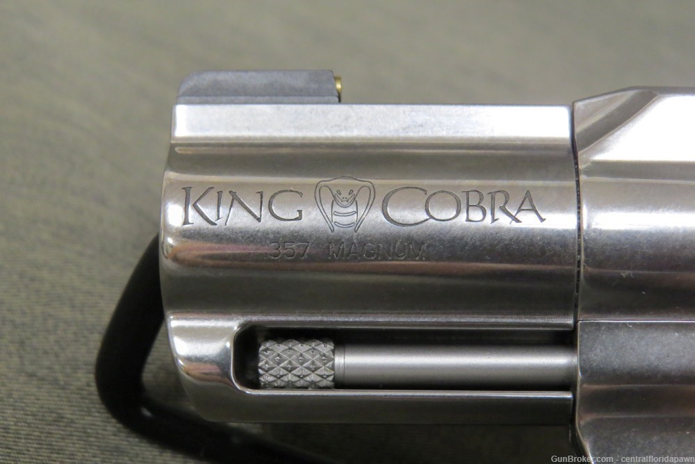 New Colt King Cobra Carry .357 mag Revolver 2" Stainless 357 KCOBRA-SB2BB-S-img-3