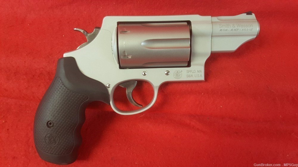 [e3384] Smith & Wesson Governor Silver .410, 45 Colt, 45 ACP-img-1