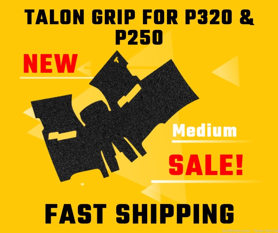Talon Grips for Sig Sauer P320 and P250 Medium Rubber Texture 001R Black -img-0