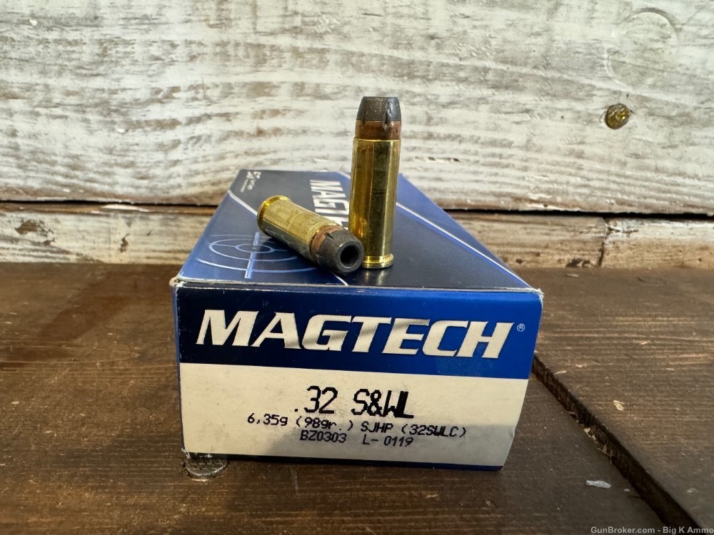 Magtech .32 S&W “Long” 98 grain SJHP hollow points 50 Rds No CC Fees RARE-img-0