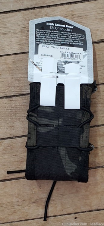 High Speed Gear X2RP Taco Mag Pouch, holds 2 rifle mags and 1 pistol mag-img-1