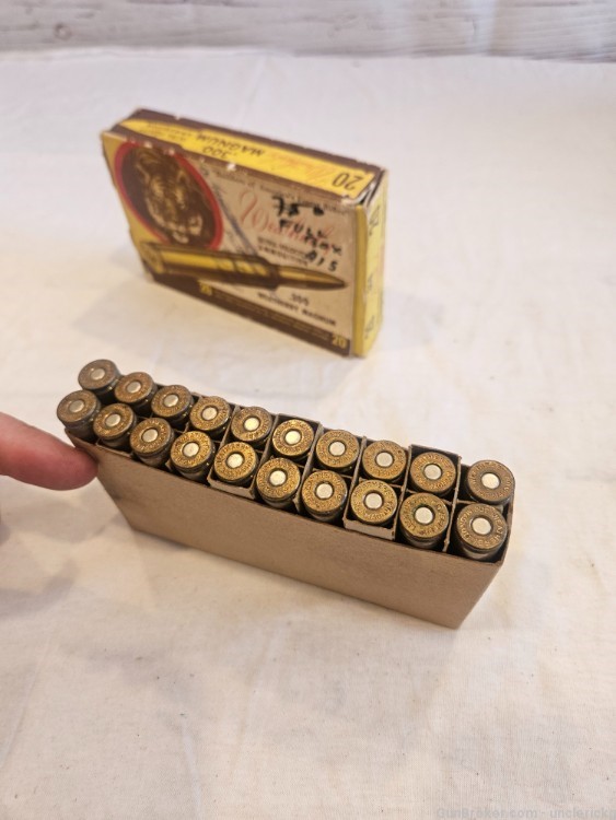 Vtg weatherby 300 magnum handloads with tiger box 20 rds-img-1