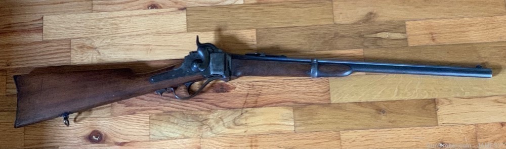 EXCELLENT RARE MODEL 1859 SHARPS CARBINE PURCHASED BY US NAVY.-img-0