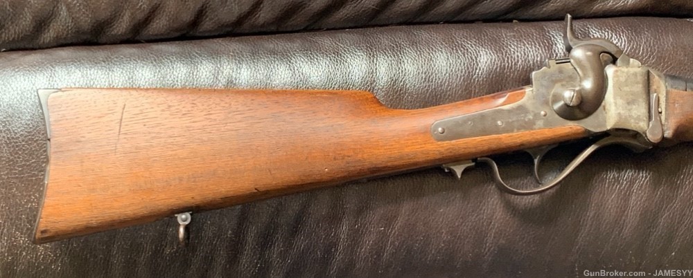 EXCELLENT RARE MODEL 1859 SHARPS CARBINE PURCHASED BY US NAVY.-img-3