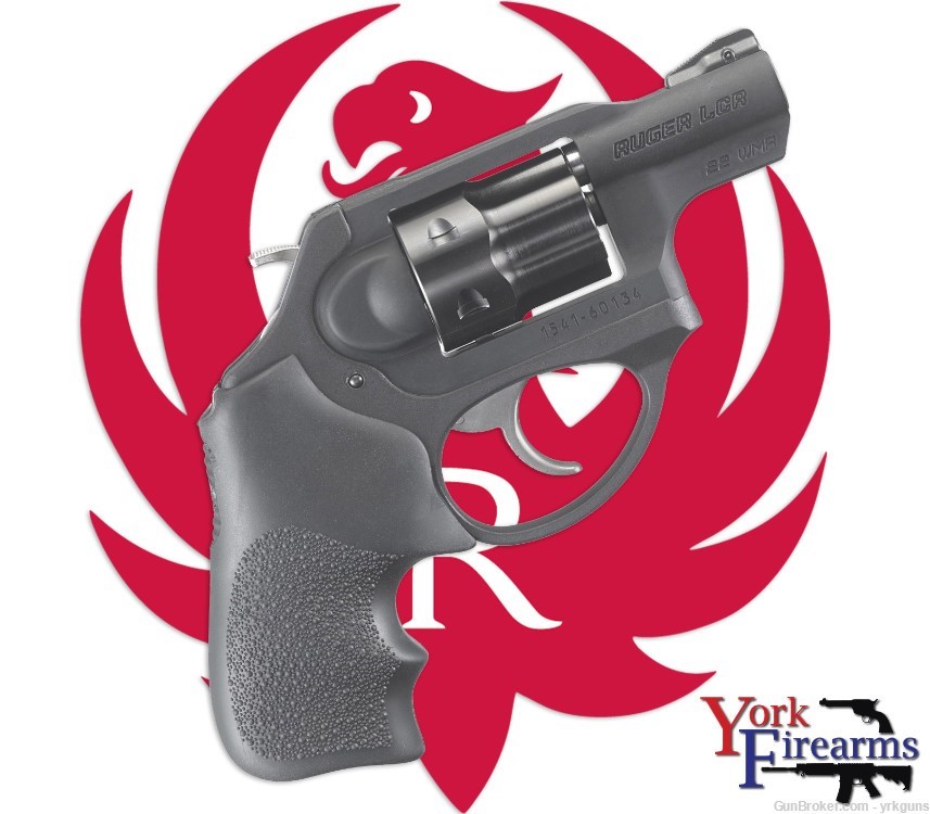 Ruger LCRx 22WMR 6RD Matte Black Hogue Grip Revolver NEW 5439-img-0