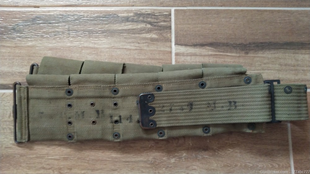 USGI Mills M1910 Dismounted Rifle Cartridge Belt-img-3