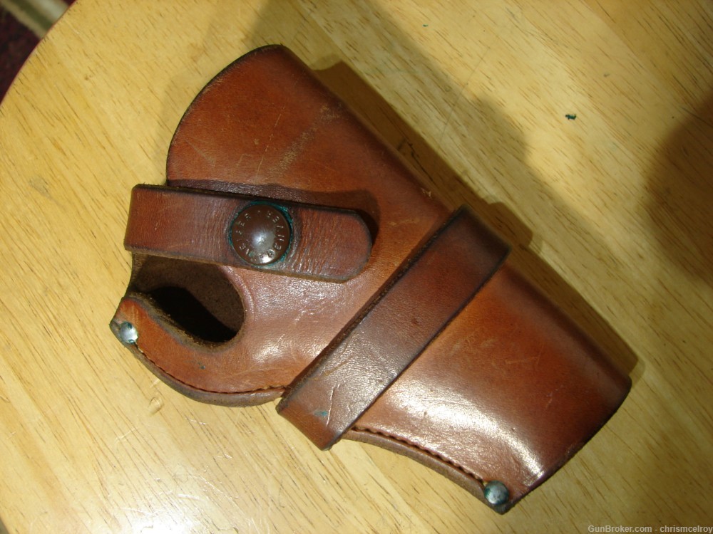 S&W J FRAME HOLSTER BY H.H. HEISER FITS UP TO 3" BARREL RT HAND VINTAGE -img-0