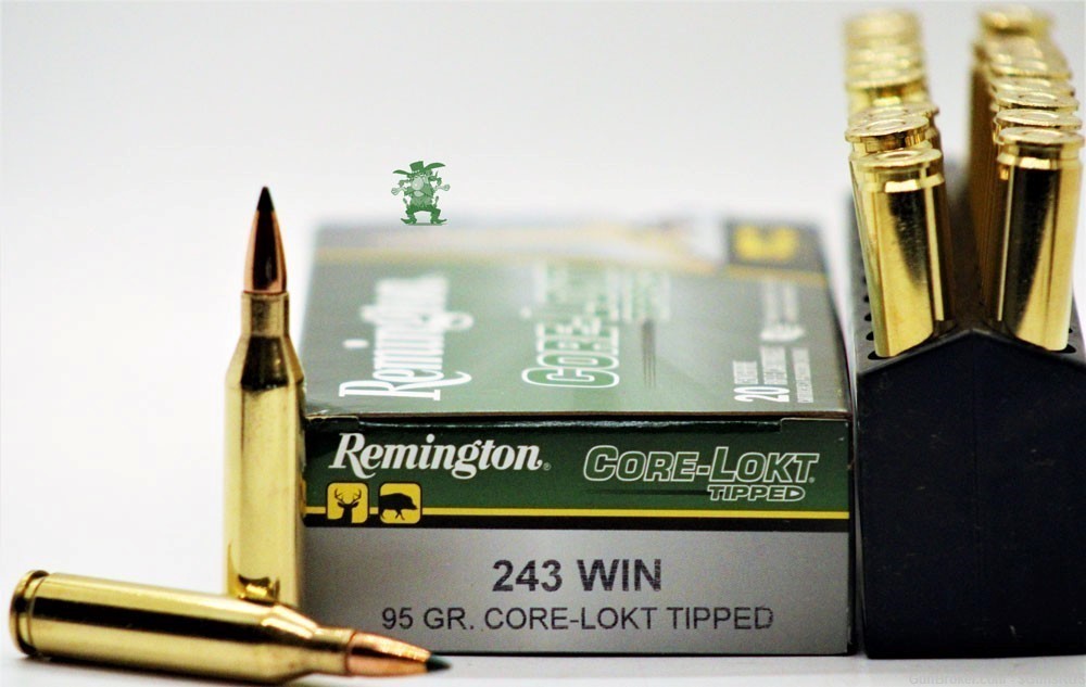243 Remington 243 Win 95 Grain CORE-LOKT Tipped  20 Rounds-img-1