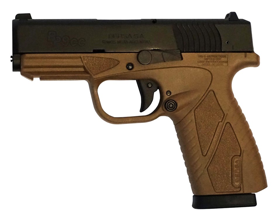 Bersa BPCC Concealed Carry 9mm Luger 3.30 8rd FDE BP9DECC-img-0