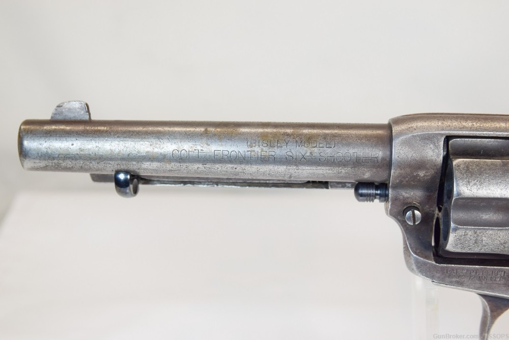 COLT BISLEY MODEL 1873 .44 WCF REVOLVER MADE IN 1902-img-1