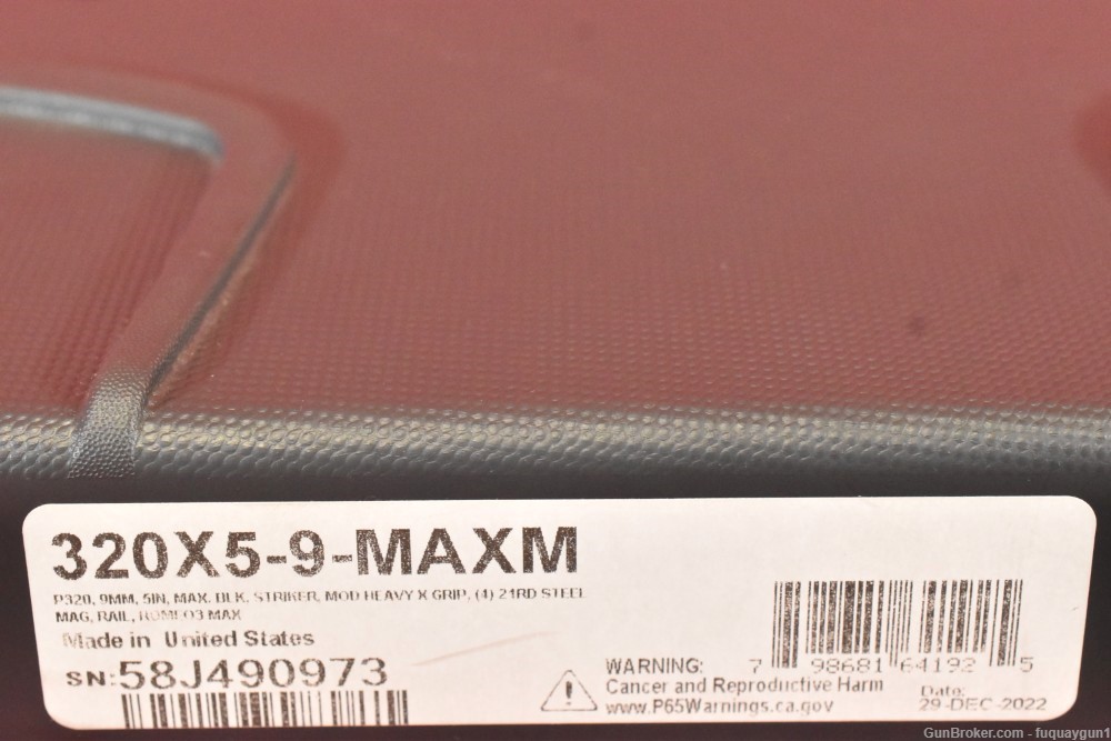 Sig Sauer P320 Max Michel 9mm 5" Romeo 3 Max Tungsten Grip P320-Max Michel-img-9