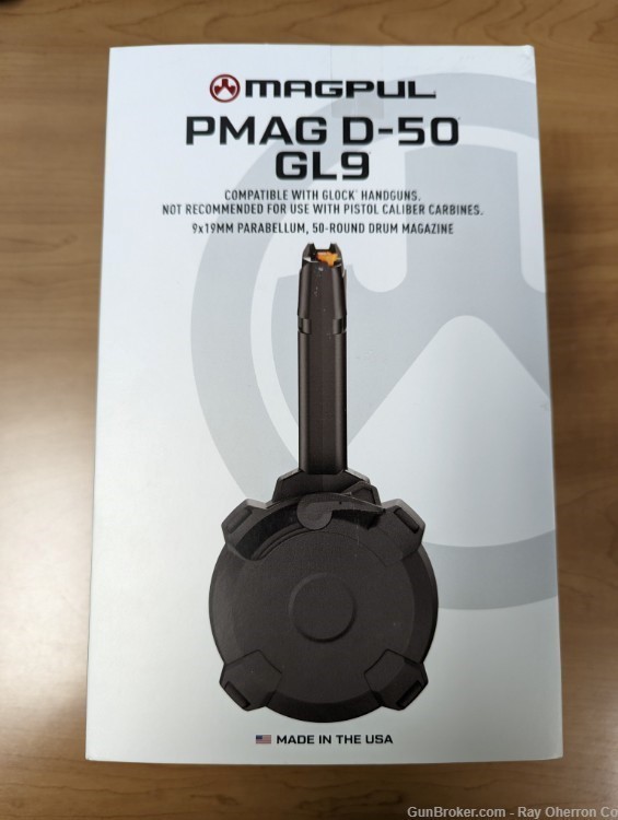 NIB Magpul D50 9mm Glock full size drum magazine-img-0