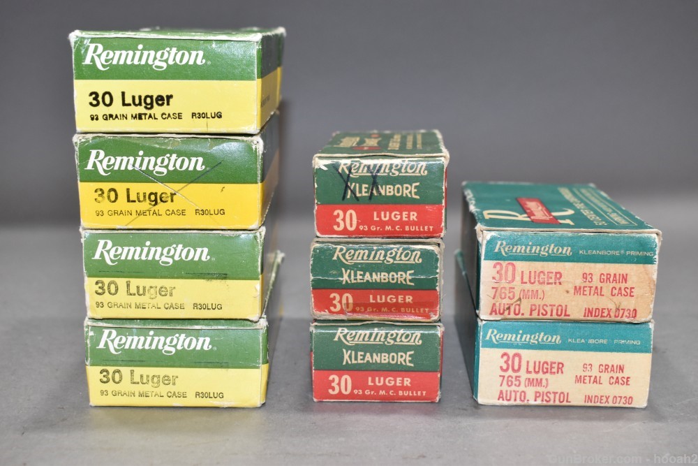 9 Boxes 448 Rds Remington 30 Luger 93 G Metal Case Ammunition -img-4