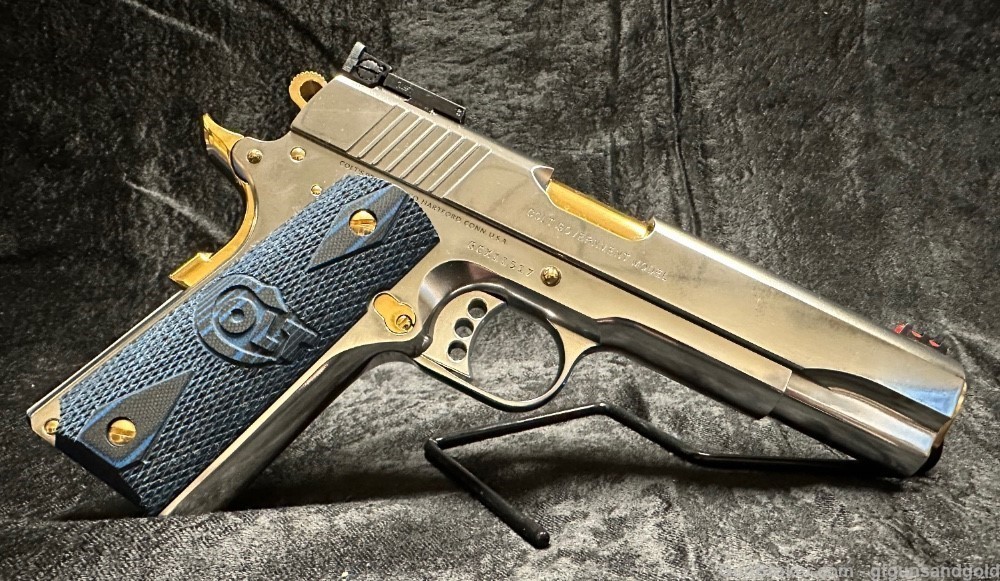 NEW CUSTOM 24KT GOLD AND NICKEL PLATED COLT 1911 GOLD CUP, SERIES 70, 45ACP-img-8