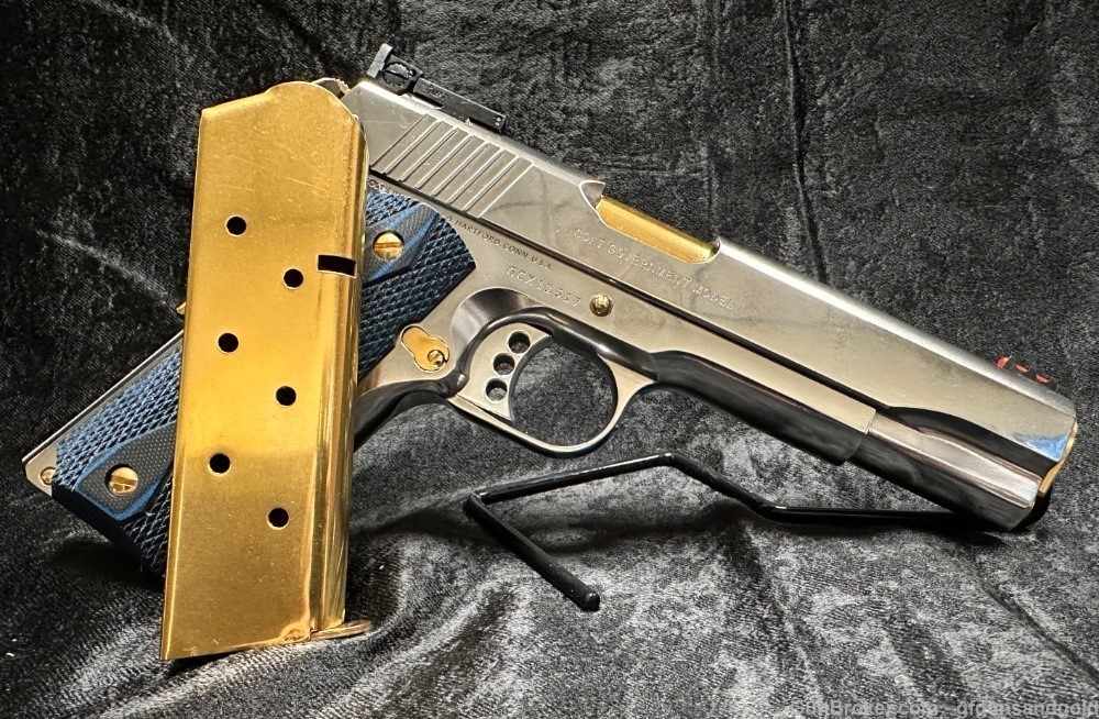 NEW CUSTOM 24KT GOLD AND NICKEL PLATED COLT 1911 GOLD CUP, SERIES 70, 45ACP-img-6