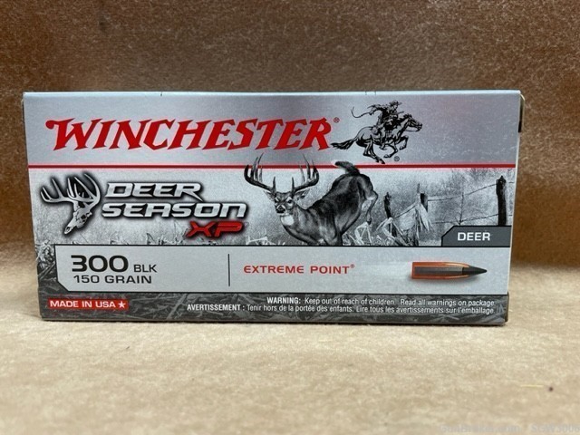 WINCHESTER 300 BLK 150 GR DEER SEASON XP 20 ROUND BOX-img-0