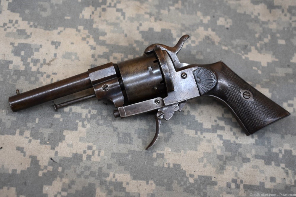 Belgian 9mm Pinfire revolver-img-0