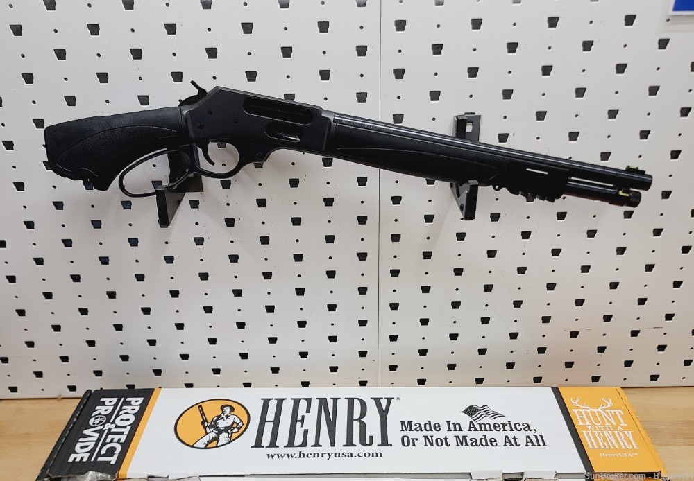 Henry X Model H018XAH410 Axe 5+1 15.14" 410 Bore Blued w/ Choke Tube-img-0