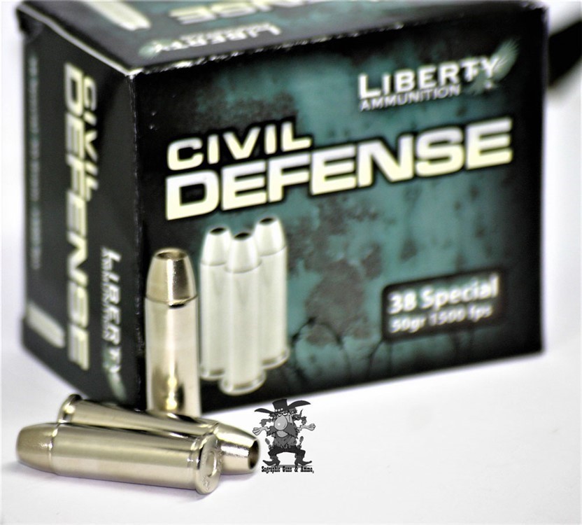 38 spl JHP Liberty Civil Defense WiCkEd 4 CARRY 38 Special 50 Gr JHP 20 RDS-img-1