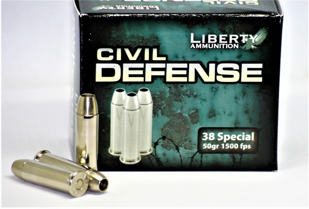 38 spl JHP Liberty Civil Defense WiCkEd 4 CARRY 38 Special 50 Gr JHP 20 RDS-img-0