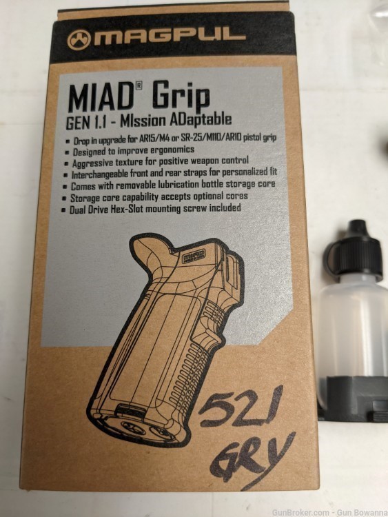 FREE SHIPPING Magpul MIAD AR15 Grip mag521 Grey/Gray Modular -img-1