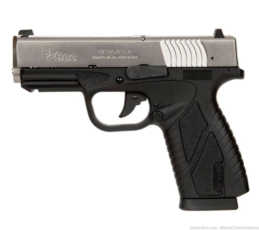 Bersa BP9DTCC Dual Tone Concealed Carry 9mm 8 Round Pistol-img-0